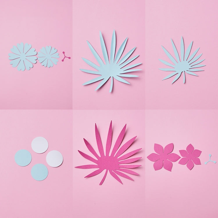 20 in 1 Set Creative Paper Cutting Shooting Props Leaves Flowers Papercut Jewelry Cosmetics Background Photo Photography Props