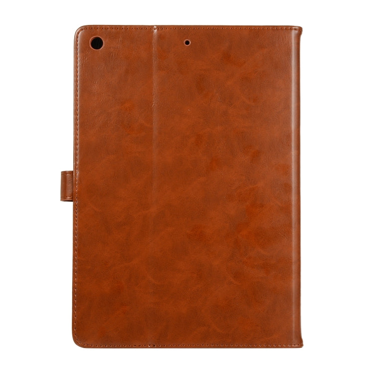 Crazy Horse Texture Horizontal Flip Leather Tablet Case with Buckle & Holder & Card Slots & Wallet & Photo Frame For iPad 10.2 2021 2020 2019 / 10.5