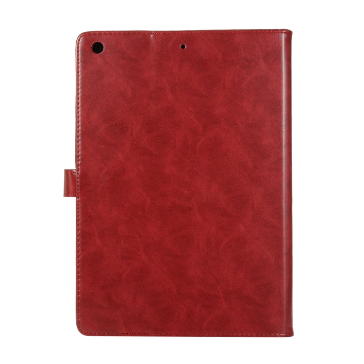 Crazy Horse Texture Horizontal Flip Leather Tablet Case with Buckle & Holder & Card Slots & Wallet & Photo Frame For iPad 10.2 2021 2020 2019 / 10.5