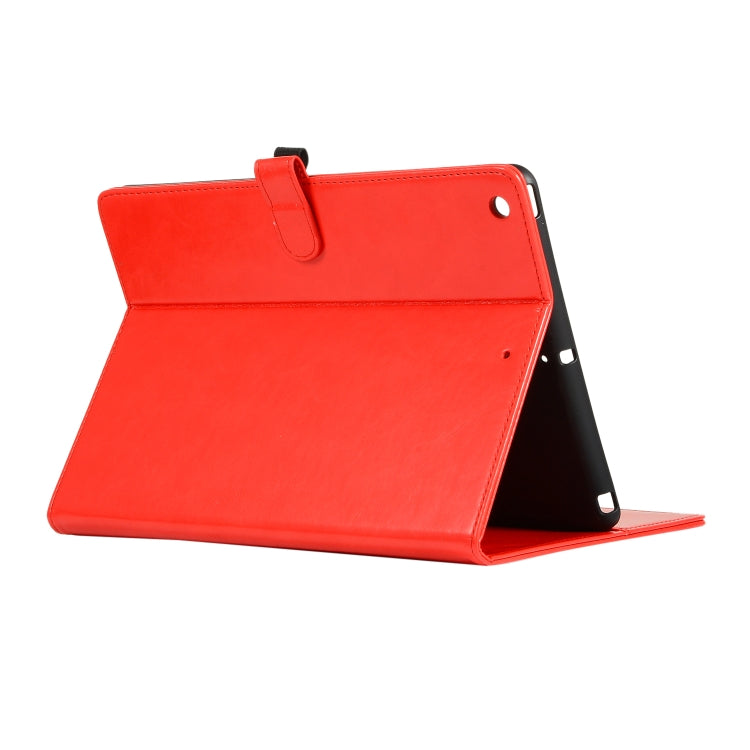 Crazy Horse Texture Horizontal Flip Leather Tablet Case with Buckle & Holder & Card Slots & Wallet & Photo Frame For iPad 10.2 2021 2020 2019 / 10.5