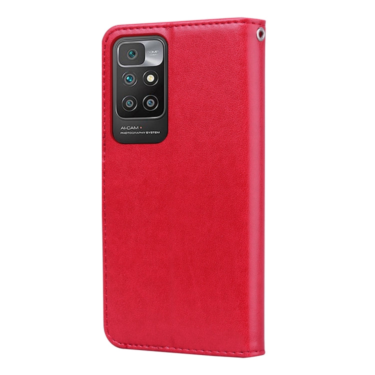 For Xiaomi Redmi 10 Rose Embossed Horizontal Flip PU Leather Case with Holder & Card Slots & Wallet