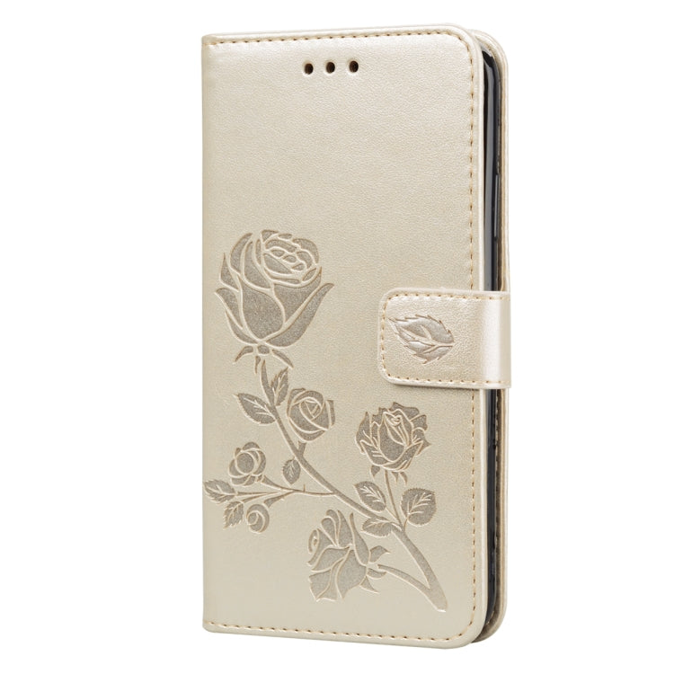 For Xiaomi Redmi 10 Rose Embossed Horizontal Flip PU Leather Case with Holder & Card Slots & Wallet
