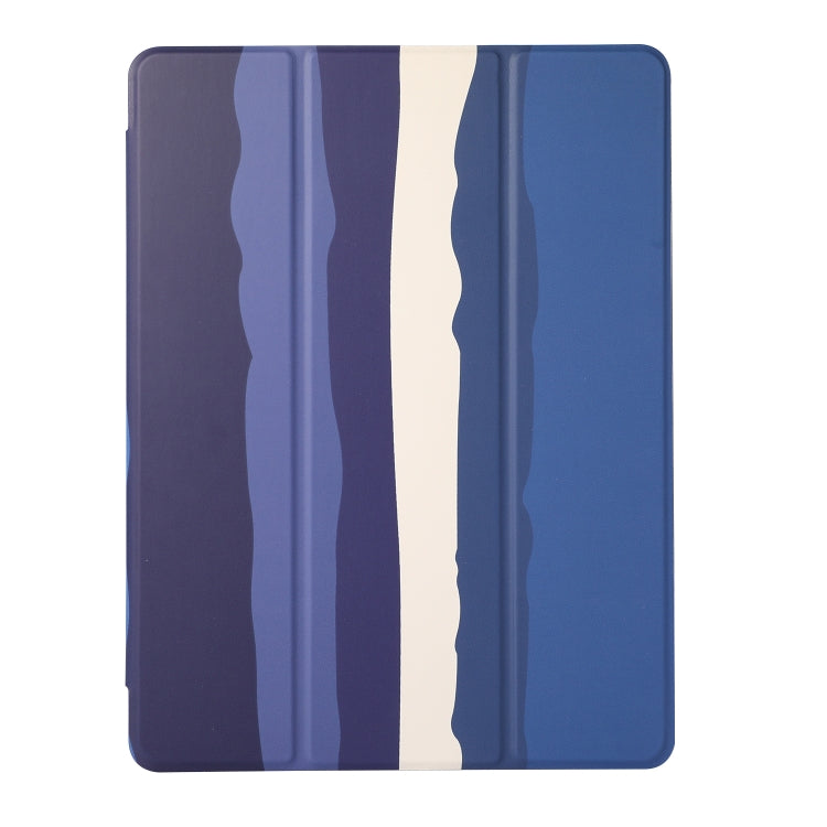 Rainbow Horizontal Flip Leather Case with 3-folding Holder & Pen Slot For iPad 9.7 2018 / 2017