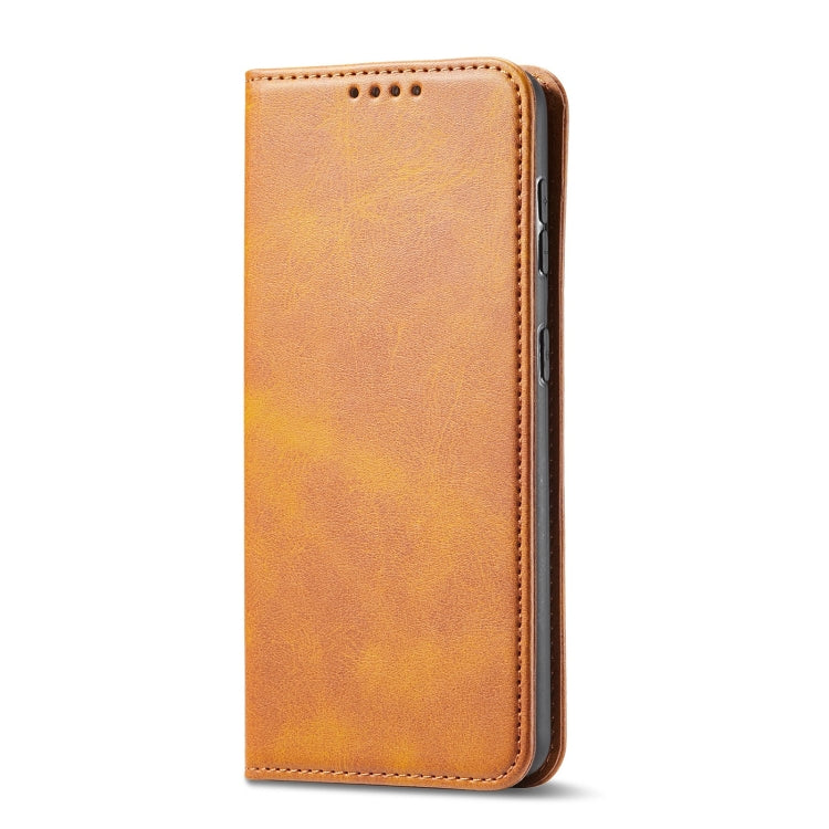 For Samsung Galaxy S21+ 5G Calf Texture Magnetic Horizontal Flip Leather Case with Holder & Card Slots & Wallet