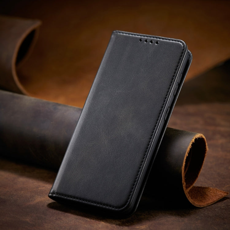For Samsung Galaxy S21 Ultra 5G Calf Texture Magnetic Horizontal Flip Leather Case with Holder & Card Slots & Wallet