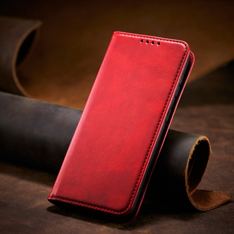 For Samsung Galaxy S21 Ultra 5G Calf Texture Magnetic Horizontal Flip Leather Case with Holder & Card Slots & Wallet