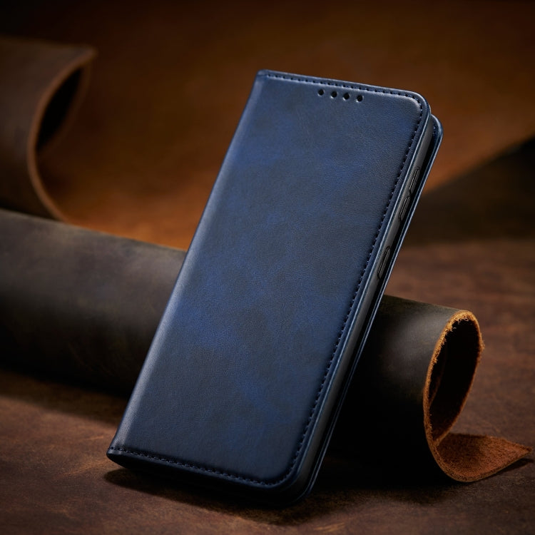 For Samsung Galaxy S21 Ultra 5G Calf Texture Magnetic Horizontal Flip Leather Case with Holder & Card Slots & Wallet
