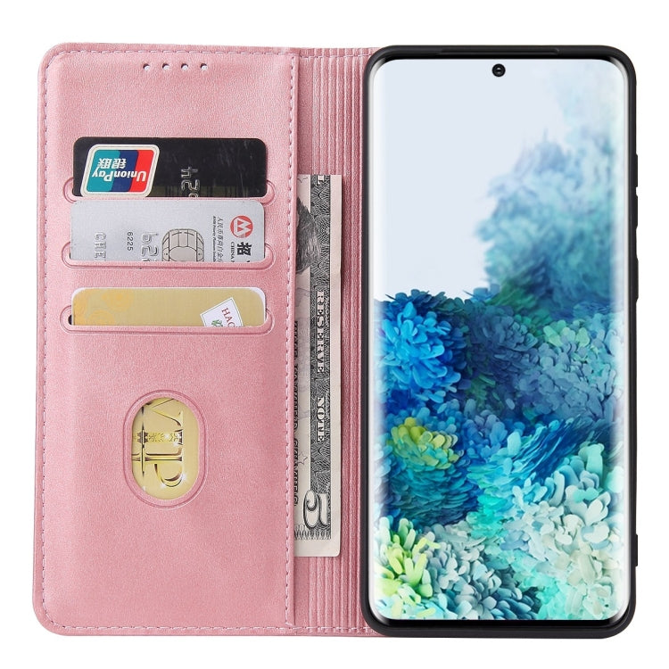 For Samsung Galaxy S20 Calf Texture Magnetic Horizontal Flip Leather Case with Holder & Card Slots & Wallet