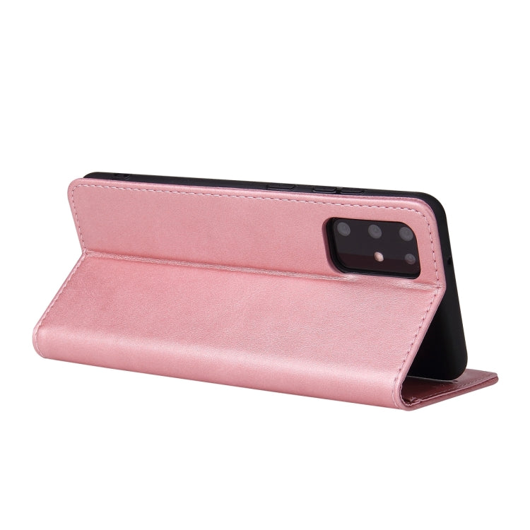 For Samsung Galaxy S20 Calf Texture Magnetic Horizontal Flip Leather Case with Holder & Card Slots & Wallet