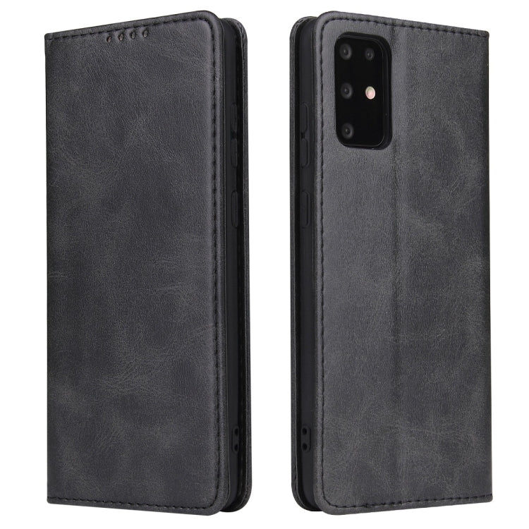 For Samsung Galaxy S20+ Calf Texture Magnetic Horizontal Flip Leather Case with Holder & Card Slots & Wallet