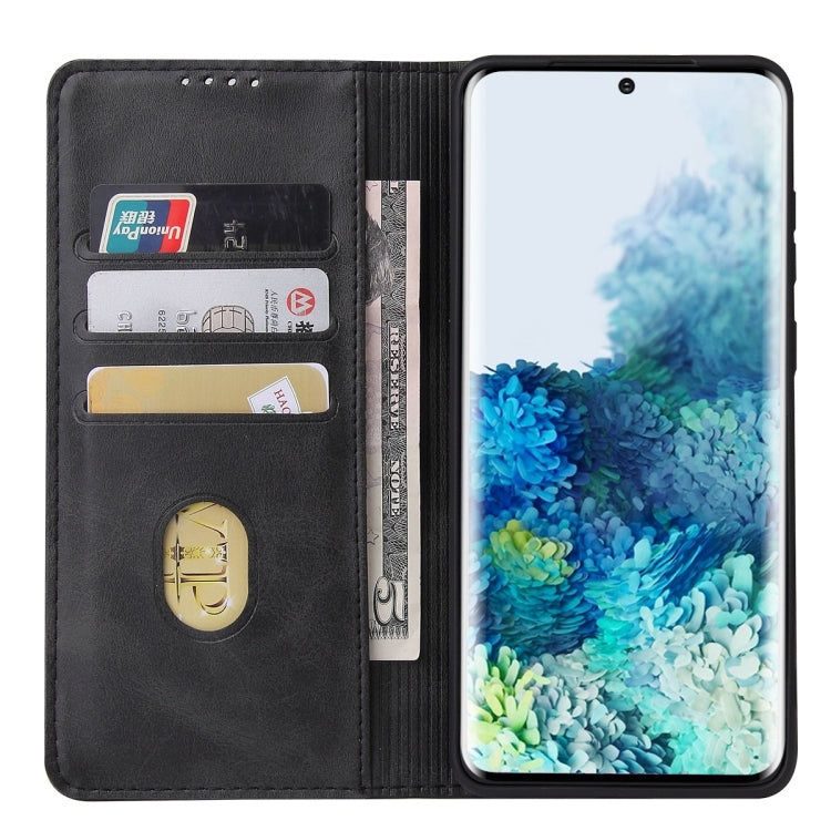 For Samsung Galaxy S20+ Calf Texture Magnetic Horizontal Flip Leather Case with Holder & Card Slots & Wallet
