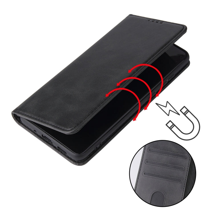 For Samsung Galaxy S20+ Calf Texture Magnetic Horizontal Flip Leather Case with Holder & Card Slots & Wallet