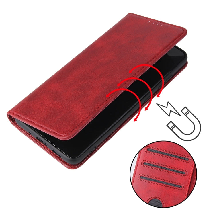 For Samsung Galaxy S20+ Calf Texture Magnetic Horizontal Flip Leather Case with Holder & Card Slots & Wallet