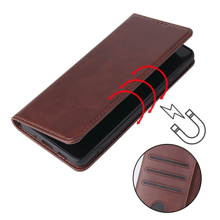 For Samsung Galaxy S20+ Calf Texture Magnetic Horizontal Flip Leather Case with Holder & Card Slots & Wallet