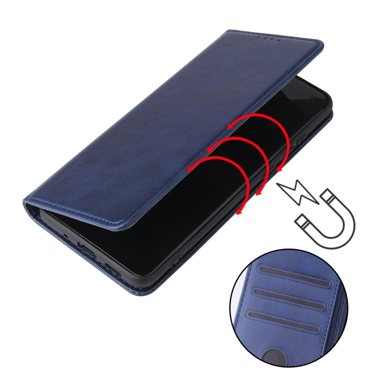 For Samsung Galaxy S20+ Calf Texture Magnetic Horizontal Flip Leather Case with Holder & Card Slots & Wallet