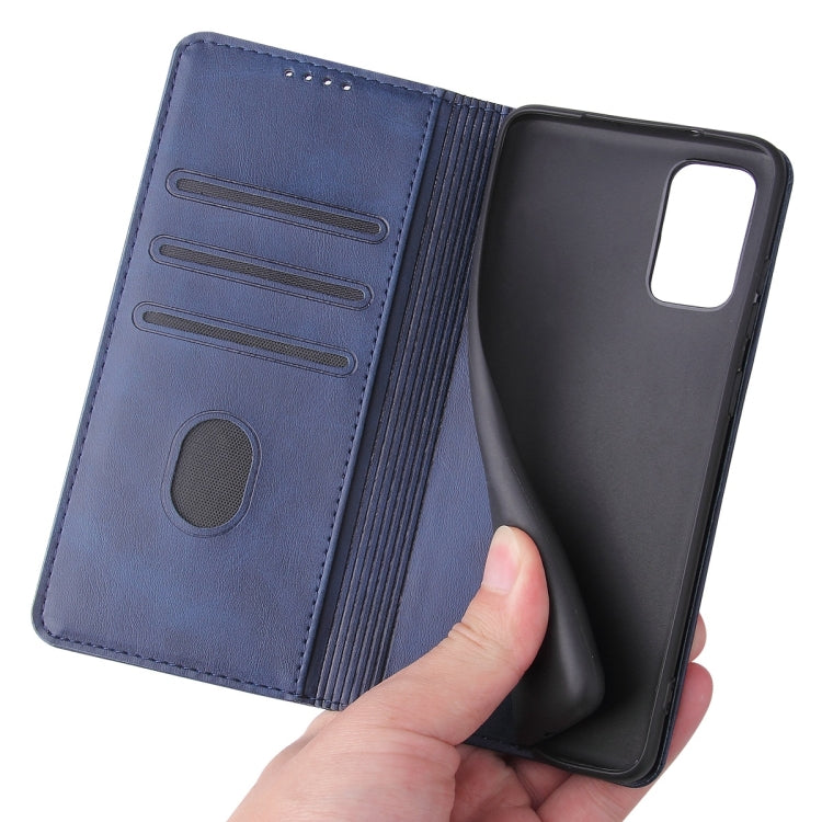For Samsung Galaxy S20+ Calf Texture Magnetic Horizontal Flip Leather Case with Holder & Card Slots & Wallet