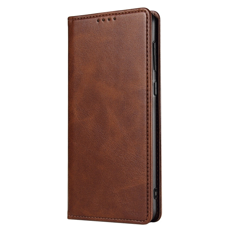 For Samsung Galaxy A52 5G / 4G Calf Texture Magnetic Horizontal Flip Leather Case with Holder & Card Slots & Wallet