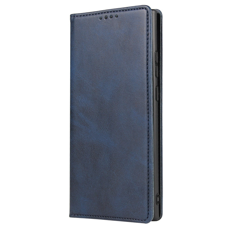 For Samsung Galaxy Note20 Ultra Calf Texture Magnetic Horizontal Flip Leather Case with Holder & Card Slots & Wallet