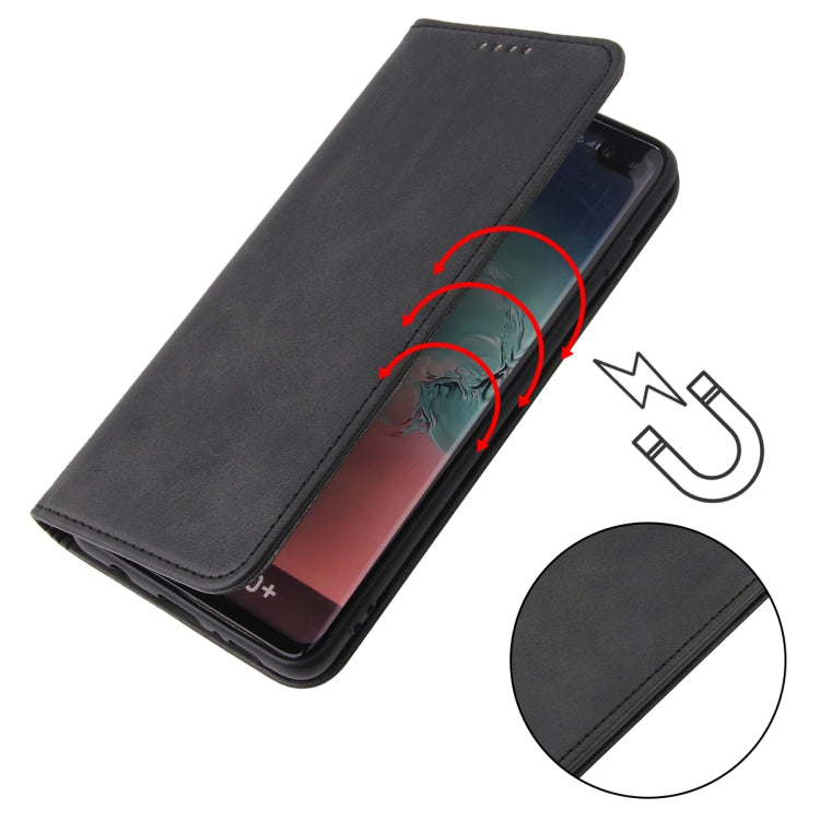 For Samsung Galaxy S10 Calf Texture Magnetic Horizontal Flip Leather Case with Holder & Card Slots & Wallet