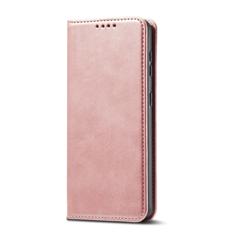 For Samsung Galaxy A50 Calf Texture Magnetic Horizontal Flip Leather Case with Holder & Card Slots & Wallet