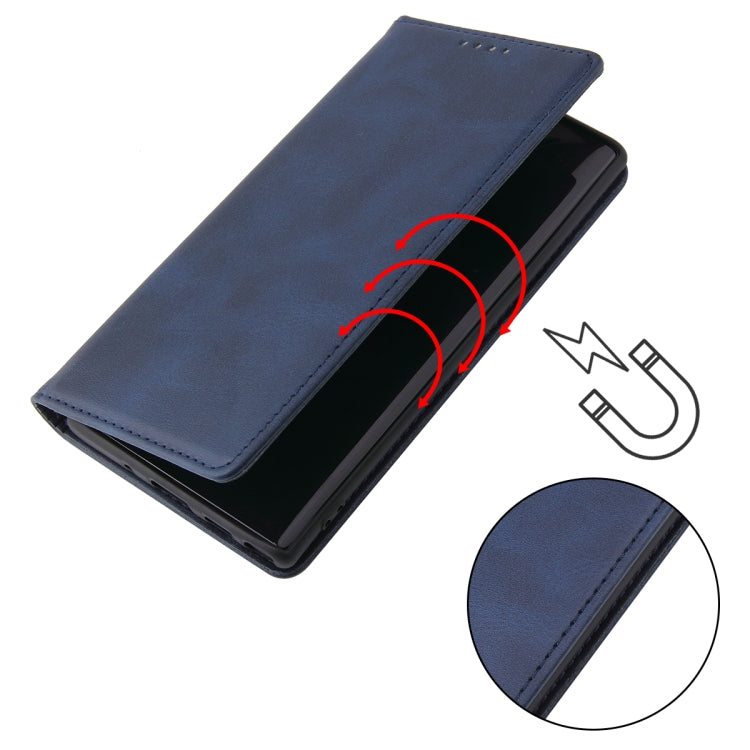 For Samsung Galaxy Note10 Calf Texture Magnetic Horizontal Flip Leather Case with Holder & Card Slots & Wallet