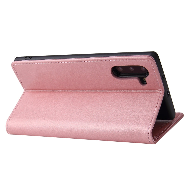 For Samsung Galaxy Note10 Calf Texture Magnetic Horizontal Flip Leather Case with Holder & Card Slots & Wallet