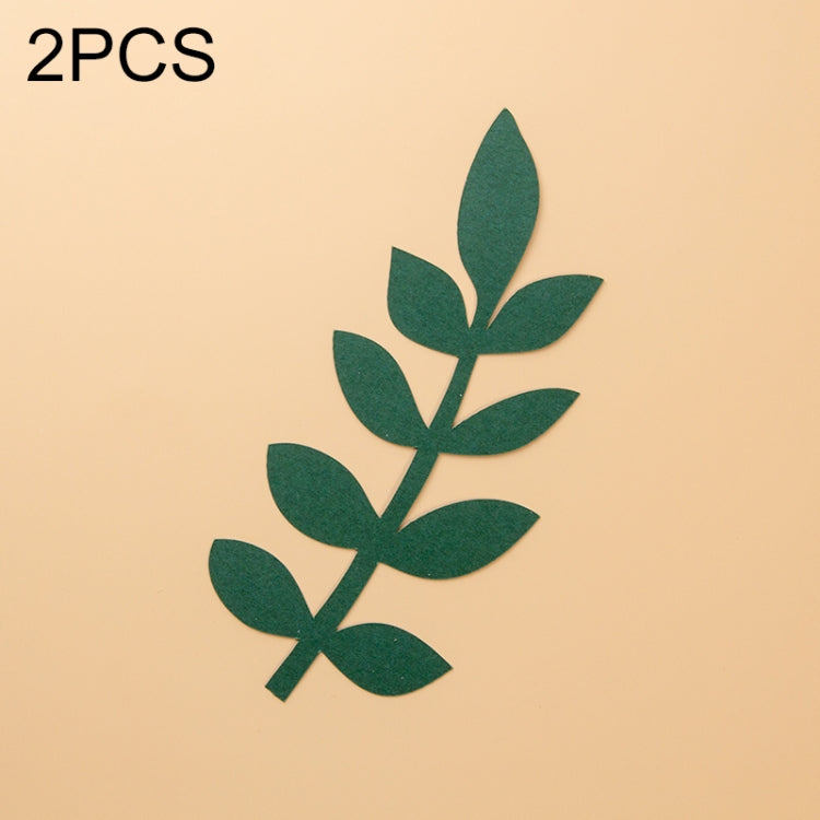 2 PCS Leaves 16x7cm Creative Leaves Paper Cutting Shooting Props Papercut Jewelry Cosmetics Background Photo Photography Props