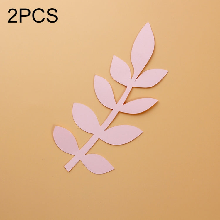 2 PCS Leaves 16x7cm Creative Leaves Paper Cutting Shooting Props Papercut Jewelry Cosmetics Background Photo Photography Props