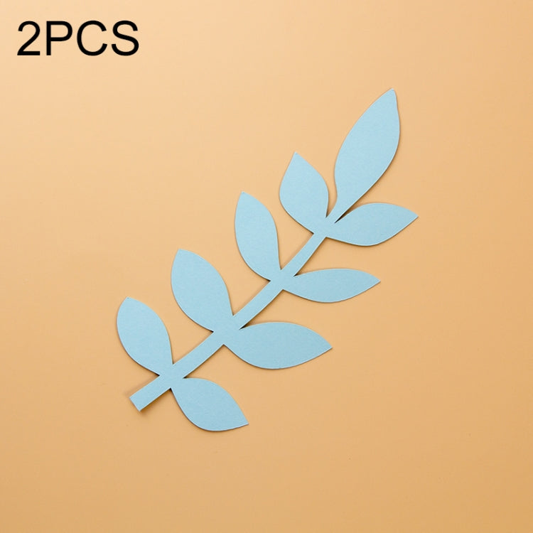 2 PCS Leaves 16x7cm Creative Leaves Paper Cutting Shooting Props Papercut Jewelry Cosmetics Background Photo Photography Props