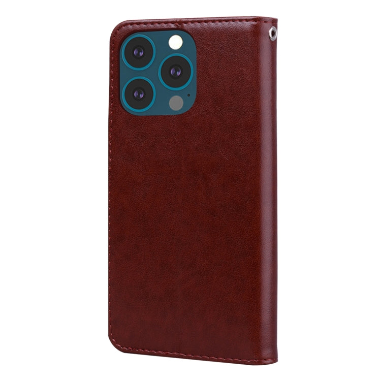 For iPhone 13 Pro Max Rose Embossed Horizontal Flip PU Leather Case with Holder & Card Slots & Wallet