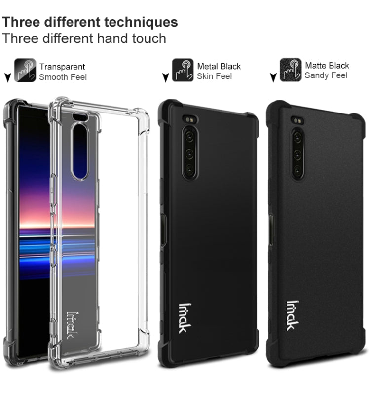 For Sony Xperia 5 IMAK All-inclusive Shockproof Airbag TPU Case, with Screen Protector