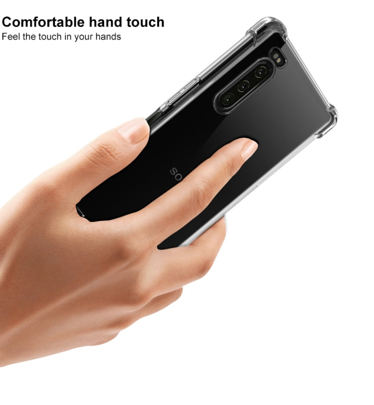 For Sony Xperia 5 IMAK All-inclusive Shockproof Airbag TPU Case, with Screen Protector
