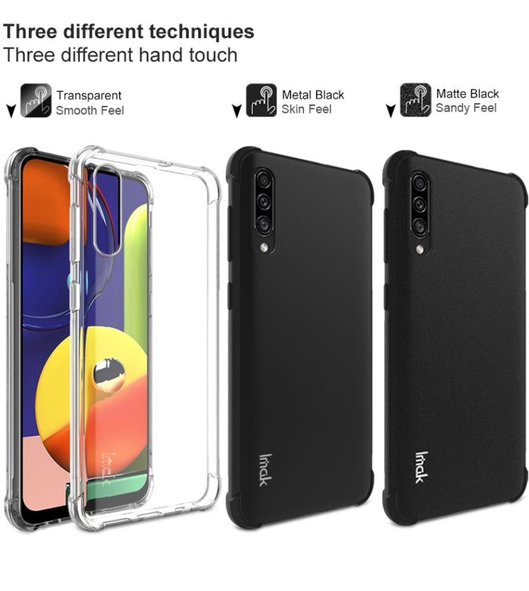 For Galaxy A50s / A30s IMAK All-inclusive Shockproof Airbag TPU Case, with Screen Protector