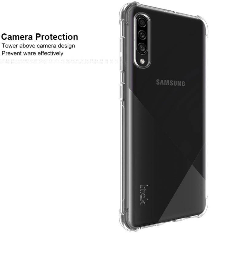 For Galaxy A50s / A30s IMAK All-inclusive Shockproof Airbag TPU Case, with Screen Protector