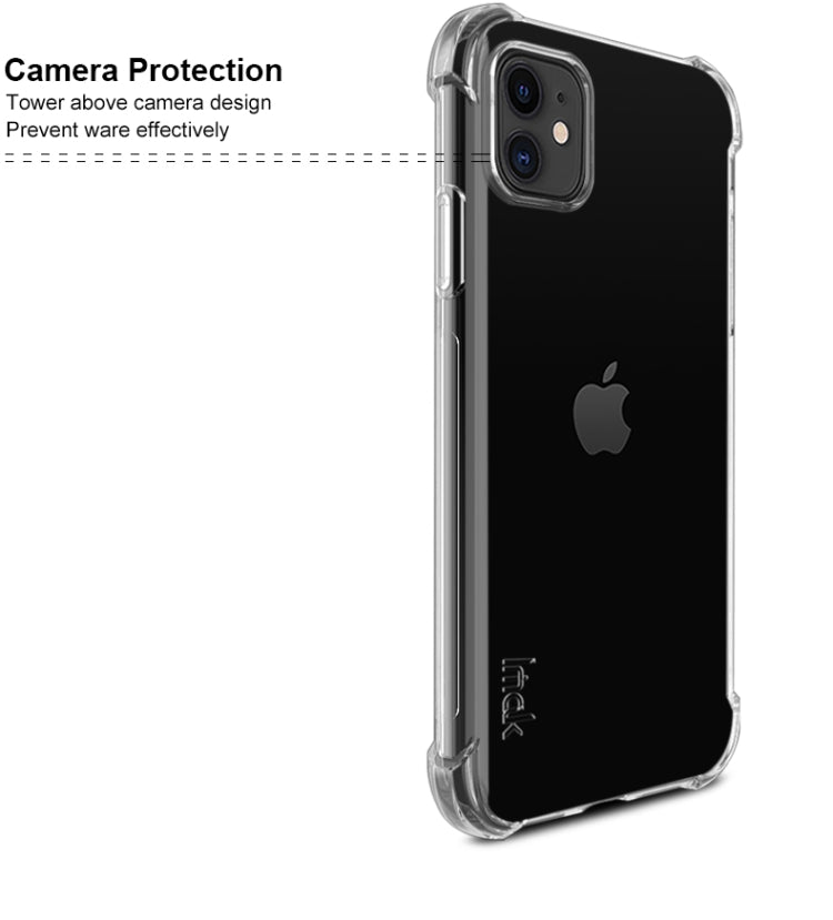 For iPhone 11 IMAK All-inclusive Shockproof Airbag TPU Case, with Screen Protector
