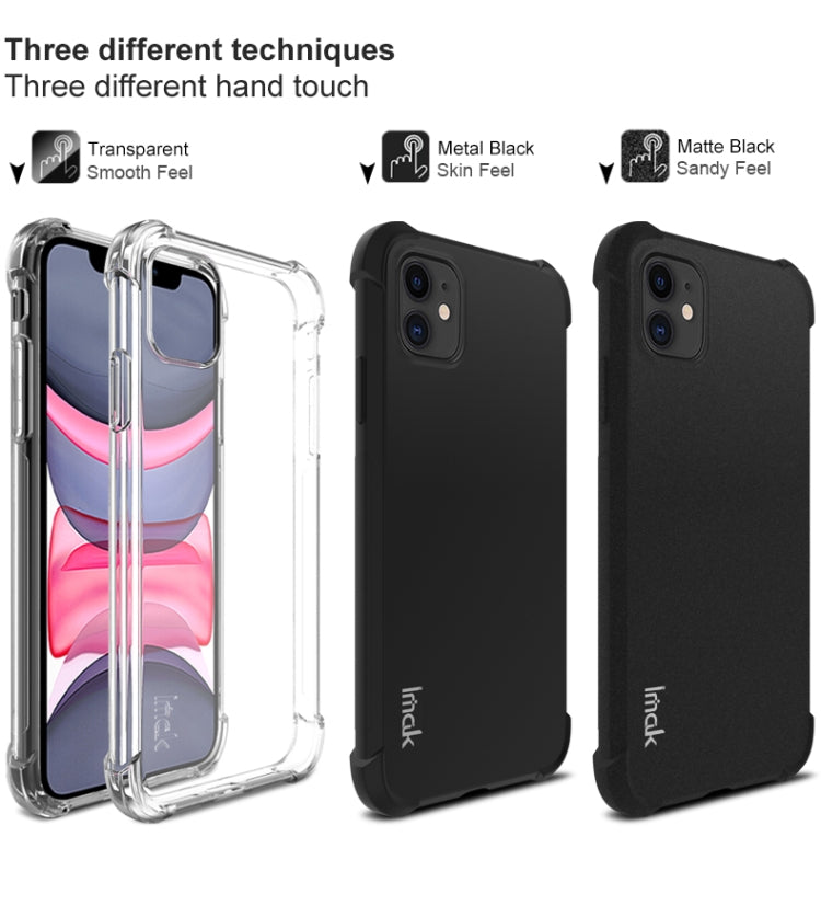 For iPhone 11 IMAK All-inclusive Shockproof Airbag TPU Case, with Screen Protector