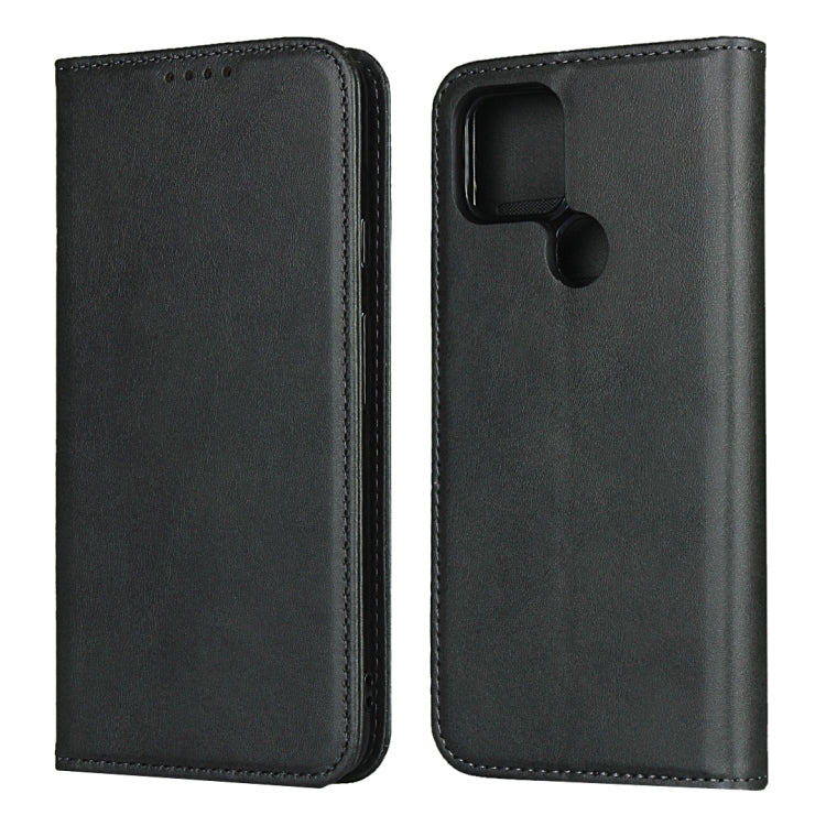 For Google Pixel 4a 5G Calf Texture Magnetic Horizontal Flip Leather Case with Holder & Card Slots & Wallet