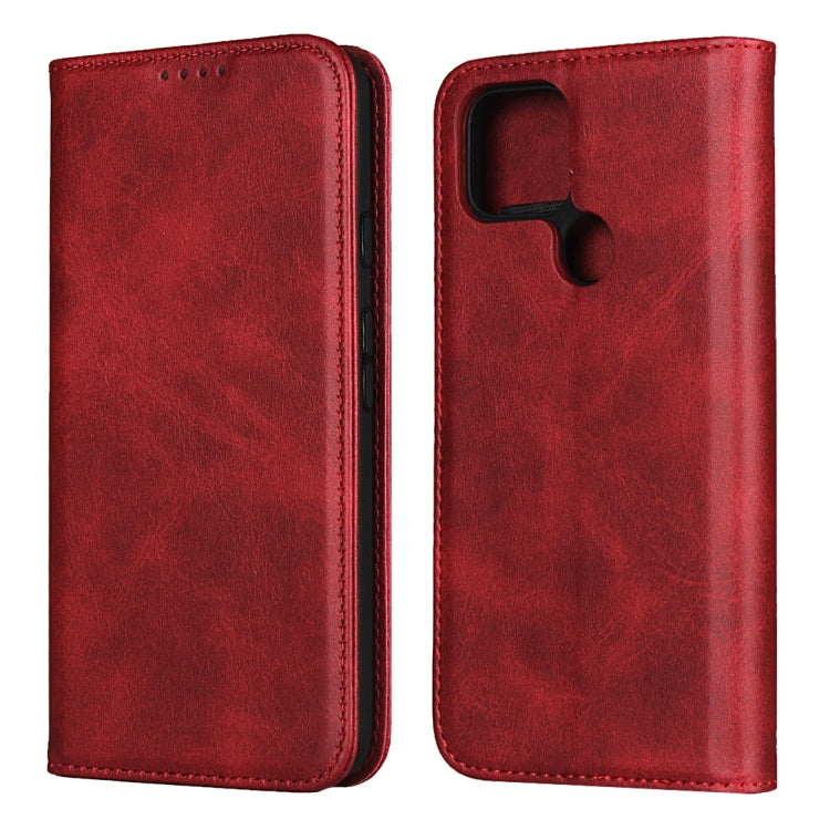 For Google Pixel 4a 5G Calf Texture Magnetic Horizontal Flip Leather Case with Holder & Card Slots & Wallet