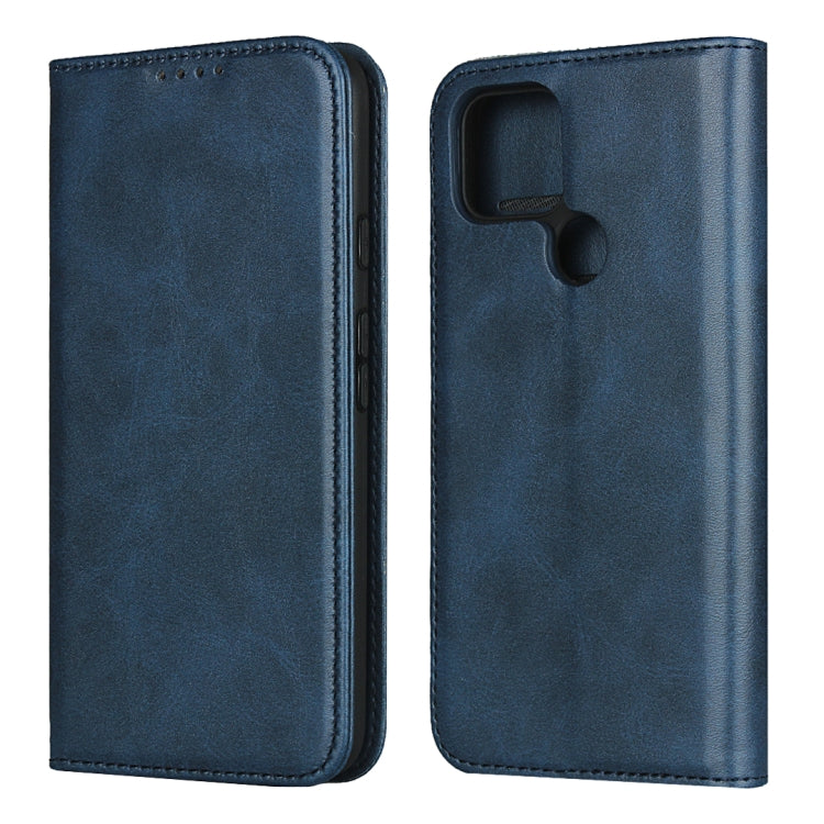 For Google Pixel 4a 5G Calf Texture Magnetic Horizontal Flip Leather Case with Holder & Card Slots & Wallet