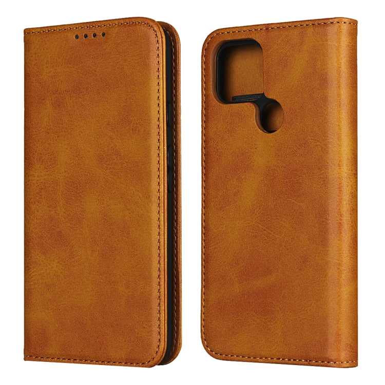 For Google Pixel 4a 5G Calf Texture Magnetic Horizontal Flip Leather Case with Holder & Card Slots & Wallet