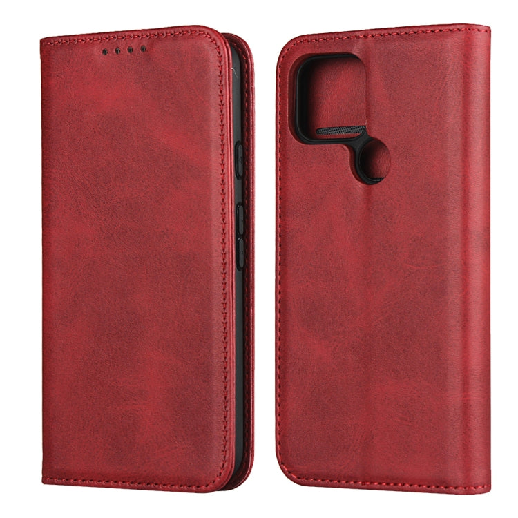 For Google Pixel 5 Calf Texture Magnetic Horizontal Flip Leather Case with Holder & Card Slots & Wallet