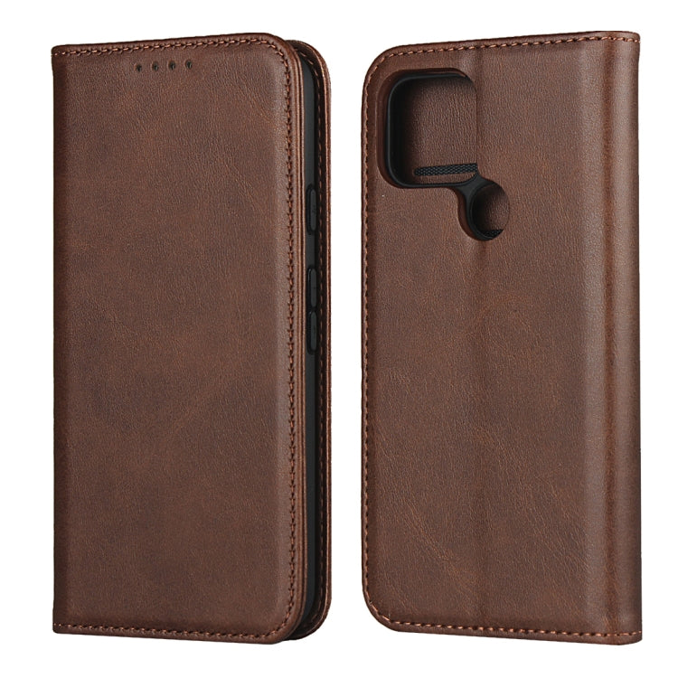 For Google Pixel 5 Calf Texture Magnetic Horizontal Flip Leather Case with Holder & Card Slots & Wallet
