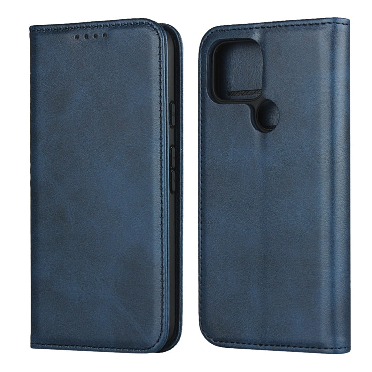 For Google Pixel 5 Calf Texture Magnetic Horizontal Flip Leather Case with Holder & Card Slots & Wallet