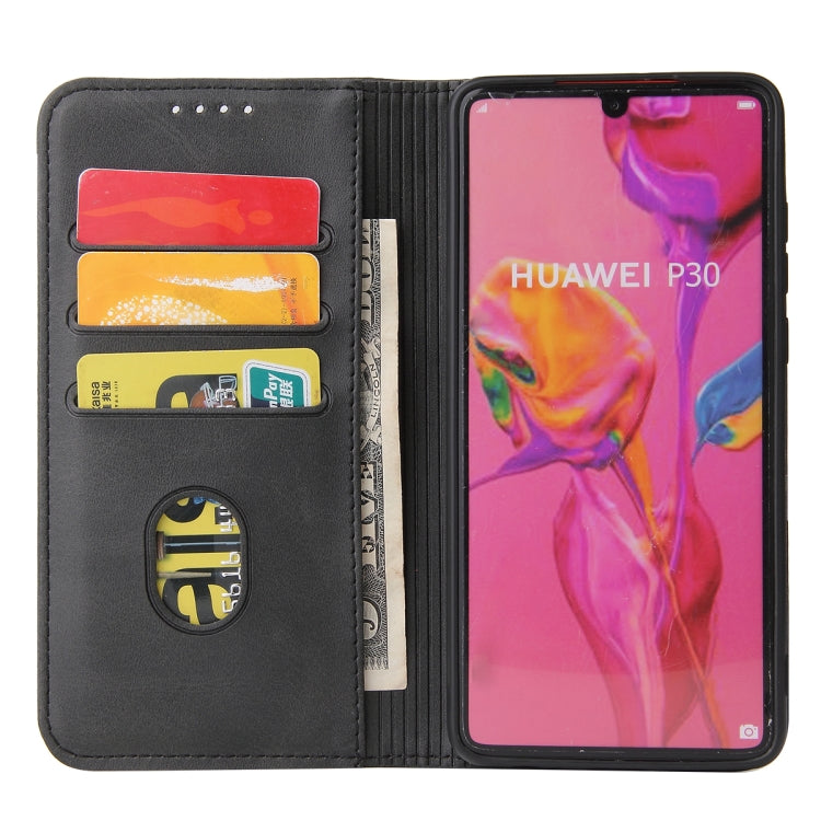 For Huawei P30 Pro Calf Texture Magnetic Horizontal Flip Leather Case with Holder & Card Slots & Wallet