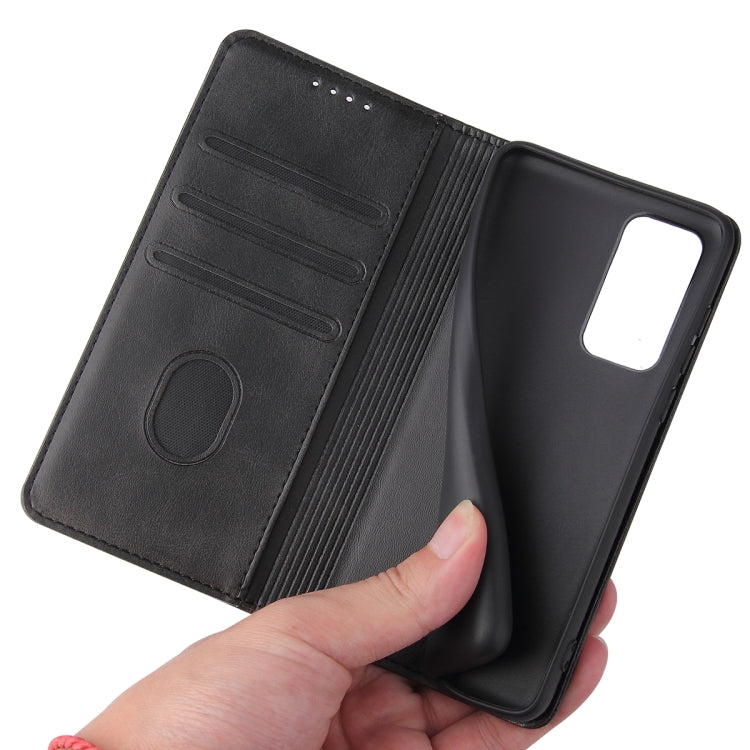 For Huawei P40 Calf Texture Magnetic Horizontal Flip Leather Case with Holder & Card Slots & Wallet