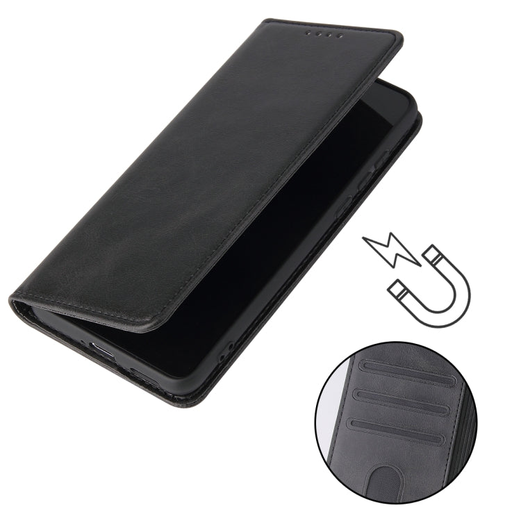 For Huawei P40 Calf Texture Magnetic Horizontal Flip Leather Case with Holder & Card Slots & Wallet