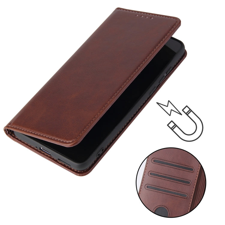 For Huawei P40 Calf Texture Magnetic Horizontal Flip Leather Case with Holder & Card Slots & Wallet