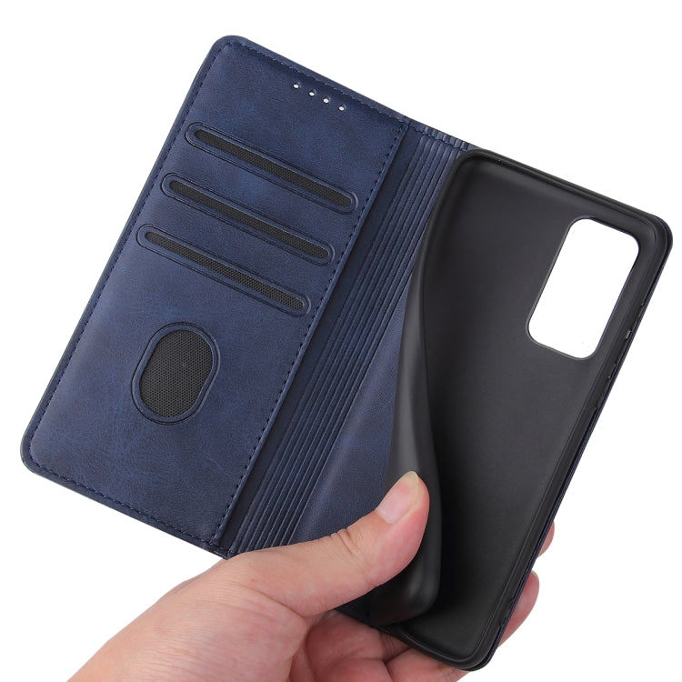 For Huawei P40 Calf Texture Magnetic Horizontal Flip Leather Case with Holder & Card Slots & Wallet