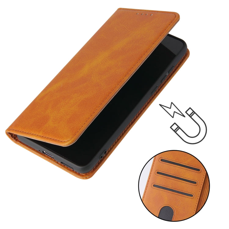 For Huawei P40 Calf Texture Magnetic Horizontal Flip Leather Case with Holder & Card Slots & Wallet
