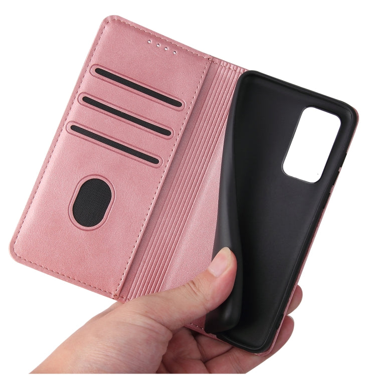 For Huawei P40 Calf Texture Magnetic Horizontal Flip Leather Case with Holder & Card Slots & Wallet